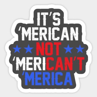 'Merican Sticker